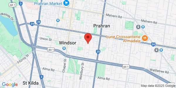 Map of 40 The Ave Windsor Victoria 3181 Australia