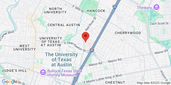 Map of 900 E 30th St Ste 108 Austin, TX 78705