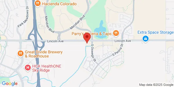 Map of 9949 S Oswego St Ste 300 Parker, CO 80134
