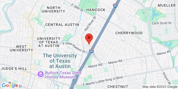 Map of 900 E 30th St Ste 111 Austin, TX 78705