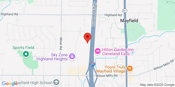 Map of 165 Alpha Park Bldg E Highland Heights, OH 44143