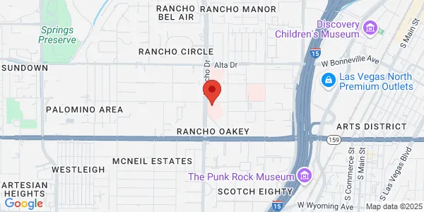 Map of 801 S Rancho Dr Ste F1 Las Vegas, NV 89106