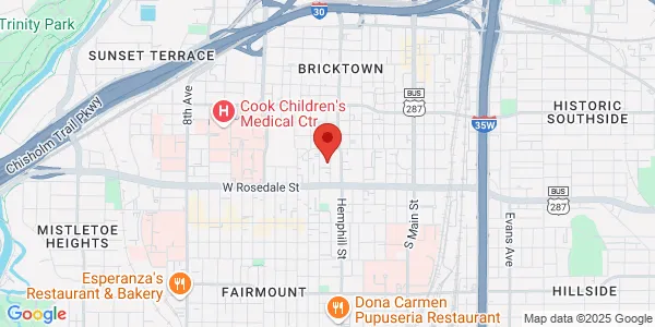 Map of 928 Travis Ave Ste 104 Fort Worth, TX 76104