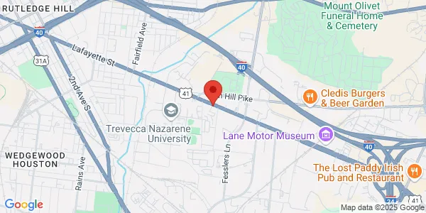 Map of 411 Murfreesboro Pike Nashville, TN 37210