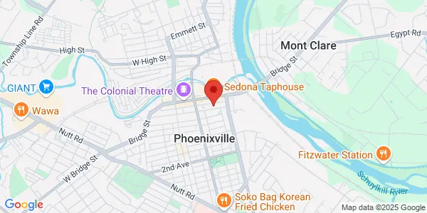 Map of 143 Church St Phoenixville, PA 19460