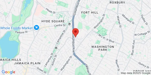 Map of 55 Dimock St Boston, MA 02119