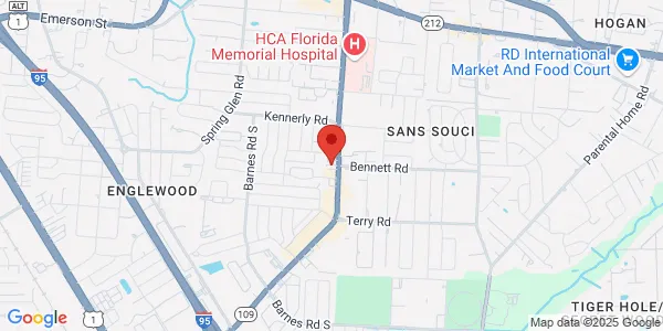 Map of 4160 University Blvd S Jacksonville, FL 32216