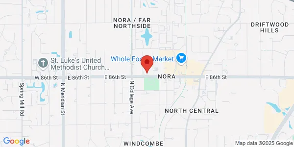 Map of 836 E 86th St Indianapolis, IN 46240