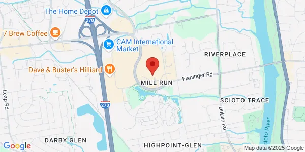 Map of 3641 Ridge Mill Dr Hilliard, OH 43026