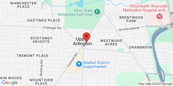 Map of 3360 Tremont Rd Ste 130 Columbus, OH 43221