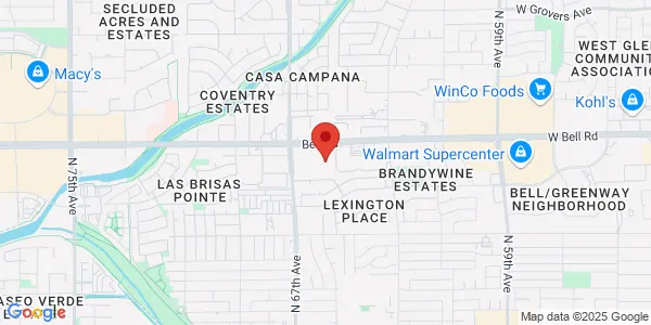 Map of 6611 W Bell Rd Glendale, AZ 85308