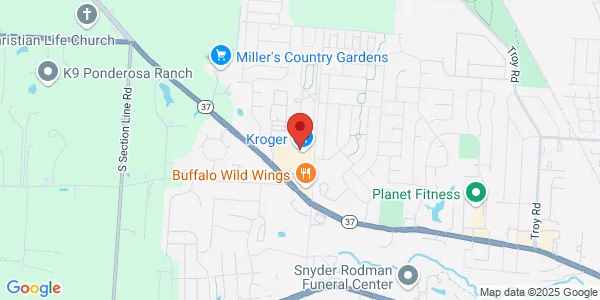 Map of 801 N Houk Rd Delaware, OH 43015