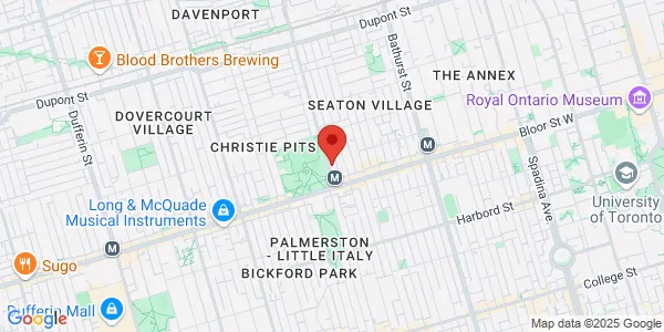 Map of 33 Christie Street Toronto, ON M6G 3B1 Canada