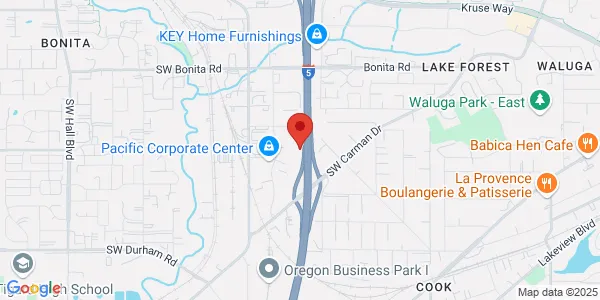 Map of 6640 SW Redwood Ln Portland, OR 97224