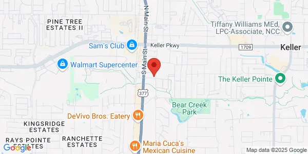Map of 252 S Elm St Ste A Keller, TX 76248