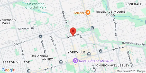 Map of 217 Davenport Road Toronto, ON M5R 1J3 Canada