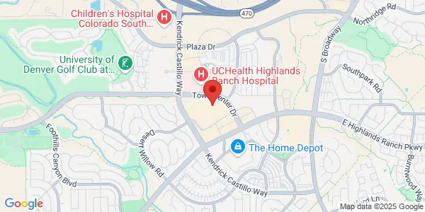 Map of 1265 Sergeant Jon Stiles Dr Unit H Highlands Ranch, CO 80129