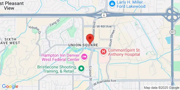 Map of 215 Union Blvd Ste 100 Lakewood, CO 80228
