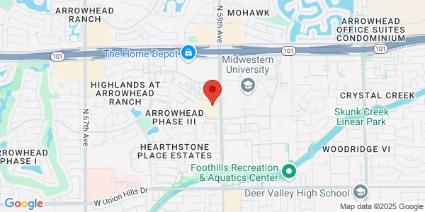 Map of 19420 North 59th Ave Glendale, AZ 85308