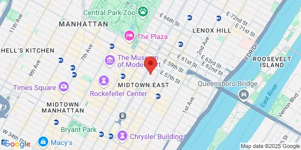 Map of 120 E 56th St Fl 12 New York, NY 10022