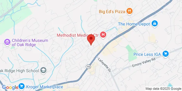 Map of 200 New York Ave Ste 200 Oak Ridge, TN 37830