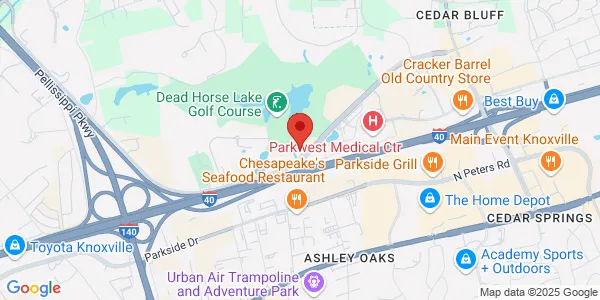 Map of 9711 Sherill Blvd Knoxville, TN 37932