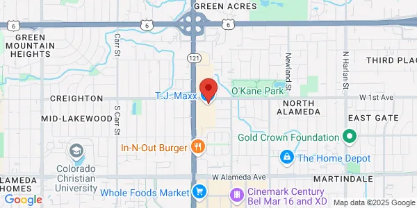 Map of 98 Wadsworth Blvd Unit 119 Lakewood, CO 80226