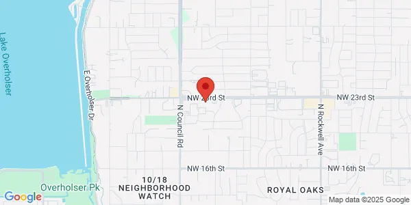 Map of 7900 NW 23rd St Bethany, OK 73008