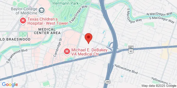 Map of 2450 Holcombe Blvd Houston, TX 77021