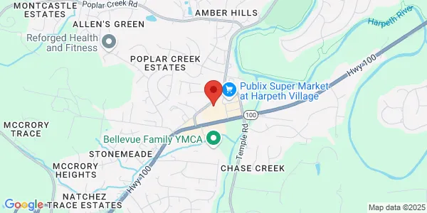 Map of 8078 Hwy 100 Nashville, TN 37221