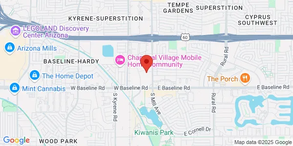Map of 5002 S Mill Ave Tempe, AZ 85282