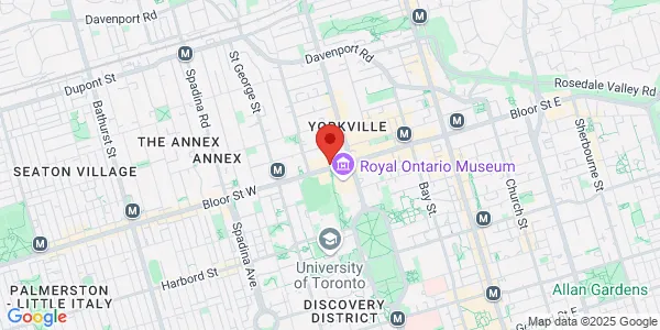 Map of 208 Bloor Street W Suite 711 Toronto, ON M5S 3B4 Canada