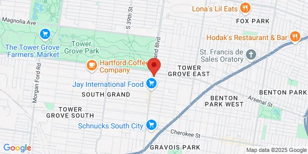 Map of 3114 S Grand Blvd St. Louis, MO 63118