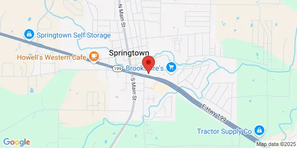 Map of 335 E Hwy 199 Springtown, TX 76082