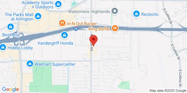 Map of 4501 Matlock Rd Arlington, TX 76018