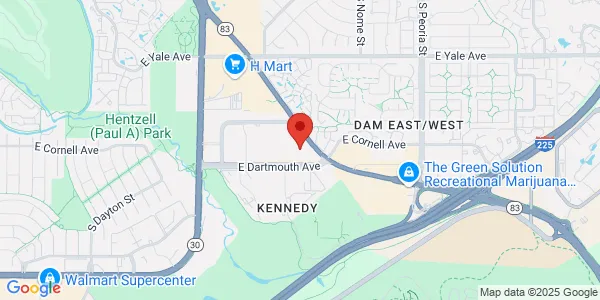Map of 3055 S Parker Rd Bldg A, Ste 103 Aurora, CO 80014