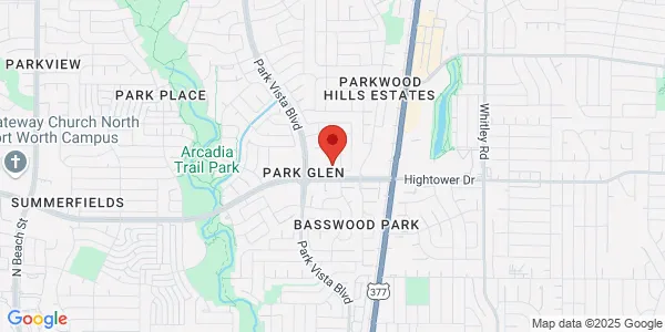 Map of 5455 Basswood Blvd Ste 550 Fort Worth, TX 76137