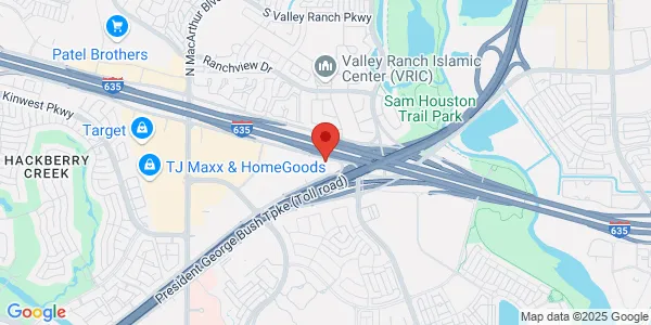 Map of 440 2 I-635 Ste 110 Plaza II Irving, TX 75063