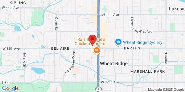 Map of 7615 W 38th Ave Ste B115 Wheat Ridge, CO 80033