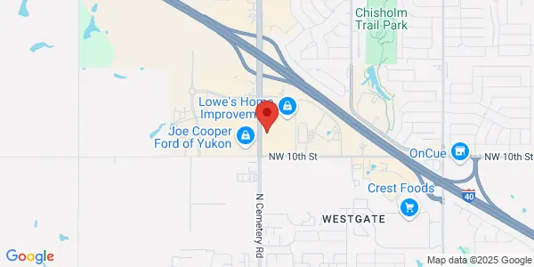Map of 1751 Garth Brooks Blvd Ste 105 Yukon, OK 73099