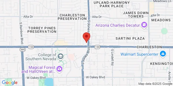 Map of 6114 W Charleston Blvd Las Vegas, NV 89146
