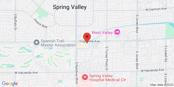 Map of 6787 W Tropicana Ave Ste 110 Las Vegas, NV 89103
