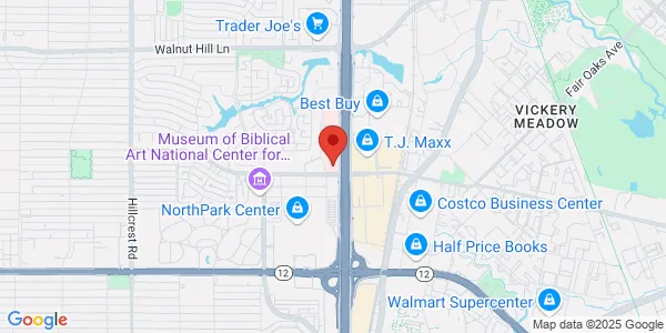 Map of 9101 North Central Expy Ste 550 MTV IR Dallas, TX 75231