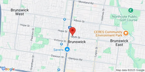 Map of 9 Blyth St Level 1 Brunswick Victoria 3056 Australia