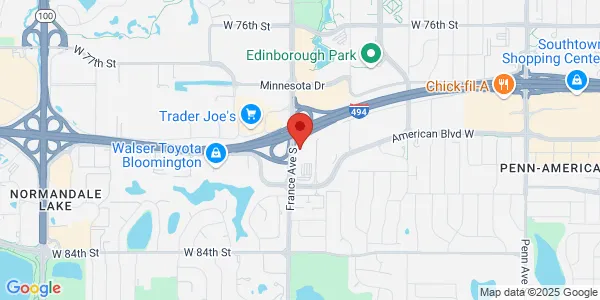 Map of 8100 Northland Dr Bloomington, MN 55431