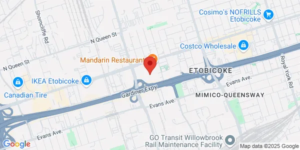 Map of 1255 The Queensway Unit 16A Toronto, ON M8Z 1S2 Canada