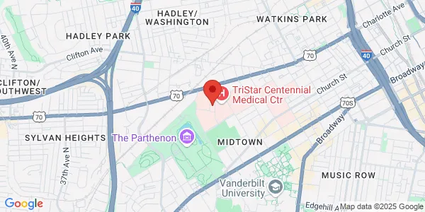 Map of 2300 Patterson St Nashville, TN 37203