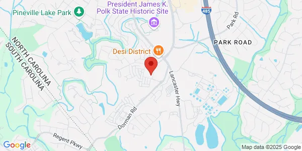 Map of 11940 Carolina Pl Pkwy Ste 100 Pineville, NC 28134
