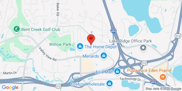 Map of 12982 Valley View Rd Eden Prairie, MN 55344