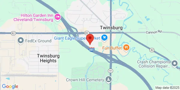 Map of 8819 Commons Blvd Ste 100 Twinsburg, OH 44087